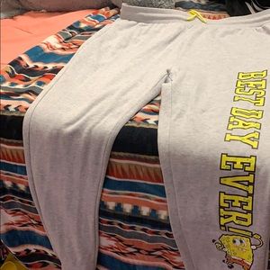 Grey Sponge BoB SweatPants Jogger Form Fitting